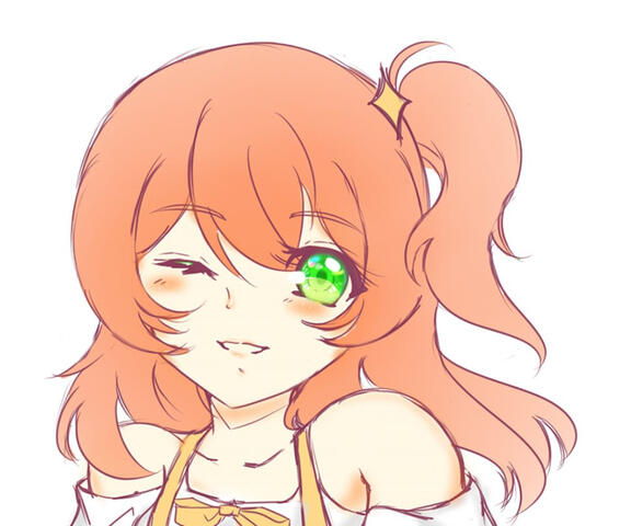 Soft Color Bust Sketch